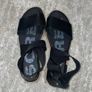 Sorel Black Sandals